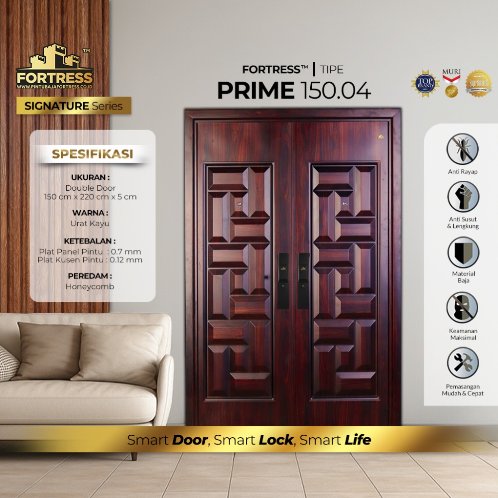 Pintu Baja FORTRESS Tipe PRIME 150.04 UK Pintu Baja FORTRESS Tipe PRIME 150.04 UK