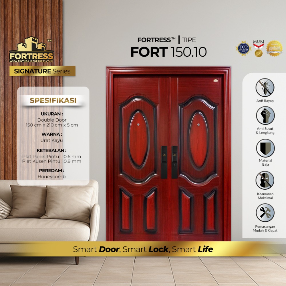 pintu baja fortress 2 daun tipe fort 150.10 pintu baja fortress 2 daun tipe fort 150.10