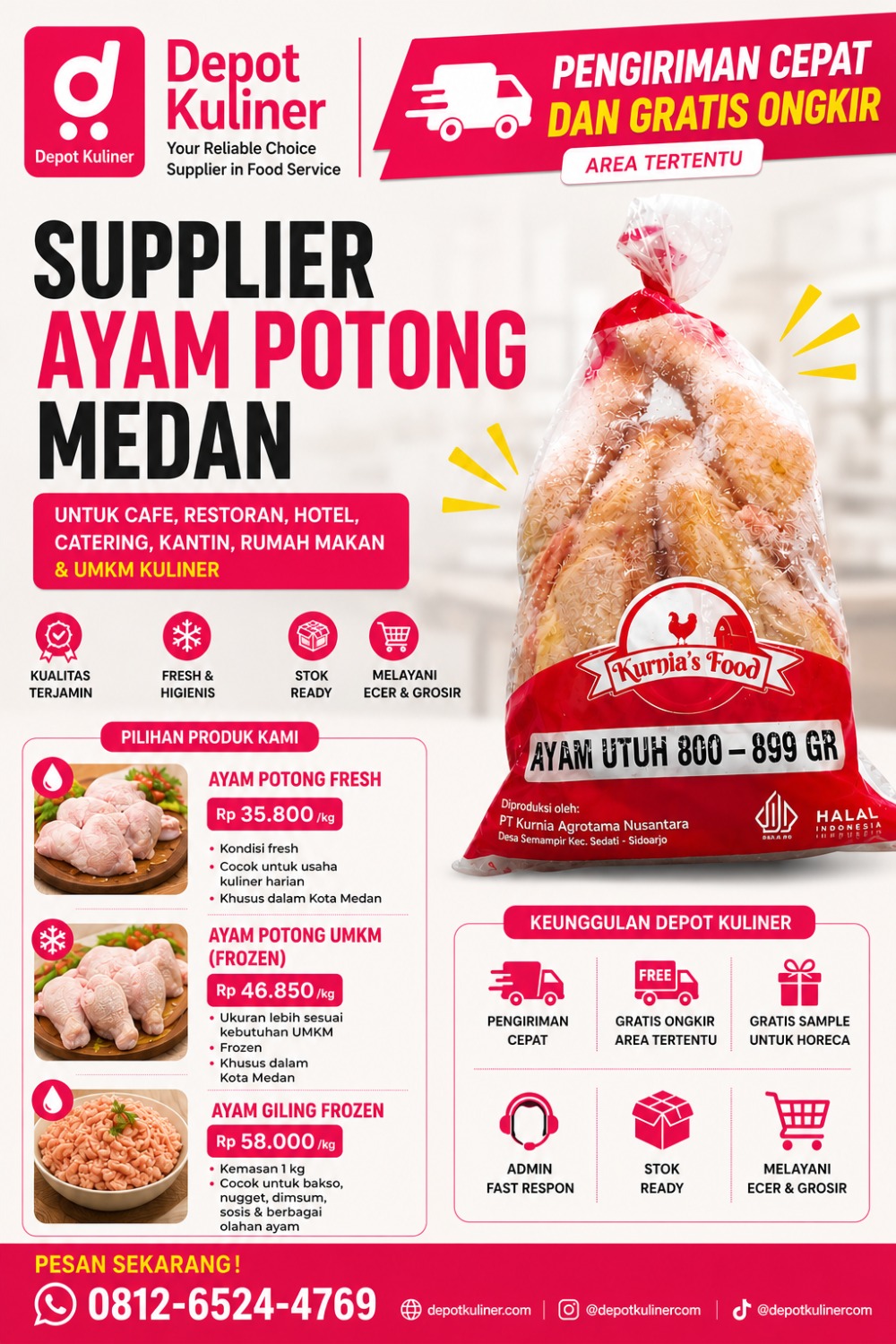 Supplier Ayam Potong Medan Supplier Ayam Potong Medan