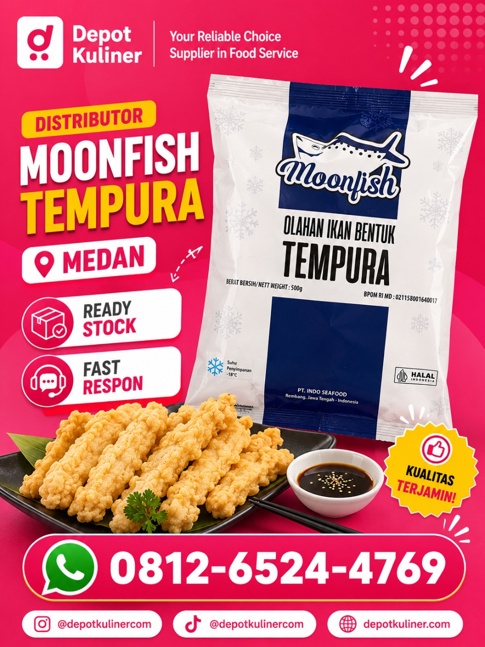 Distributor Moonfish Tempura Medan Distributor Moonfish Tempura Medan