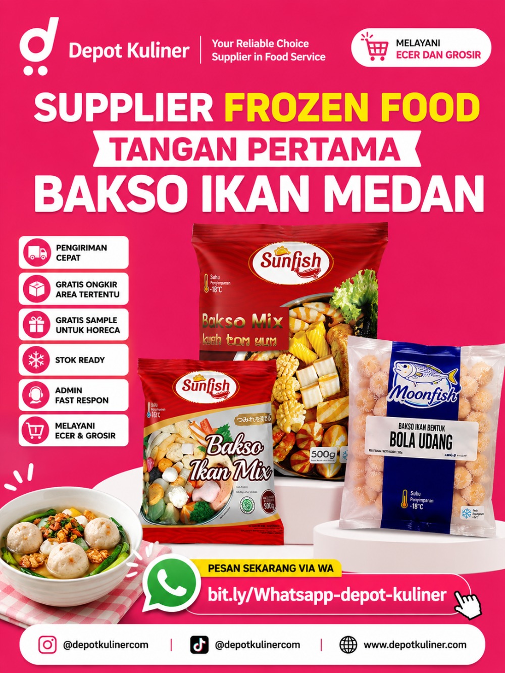 Supplier Frozen Food Tangan Pertama Bakso Ikan Medan Supplier Frozen Food Tangan Pertama Bakso Ikan Medan
