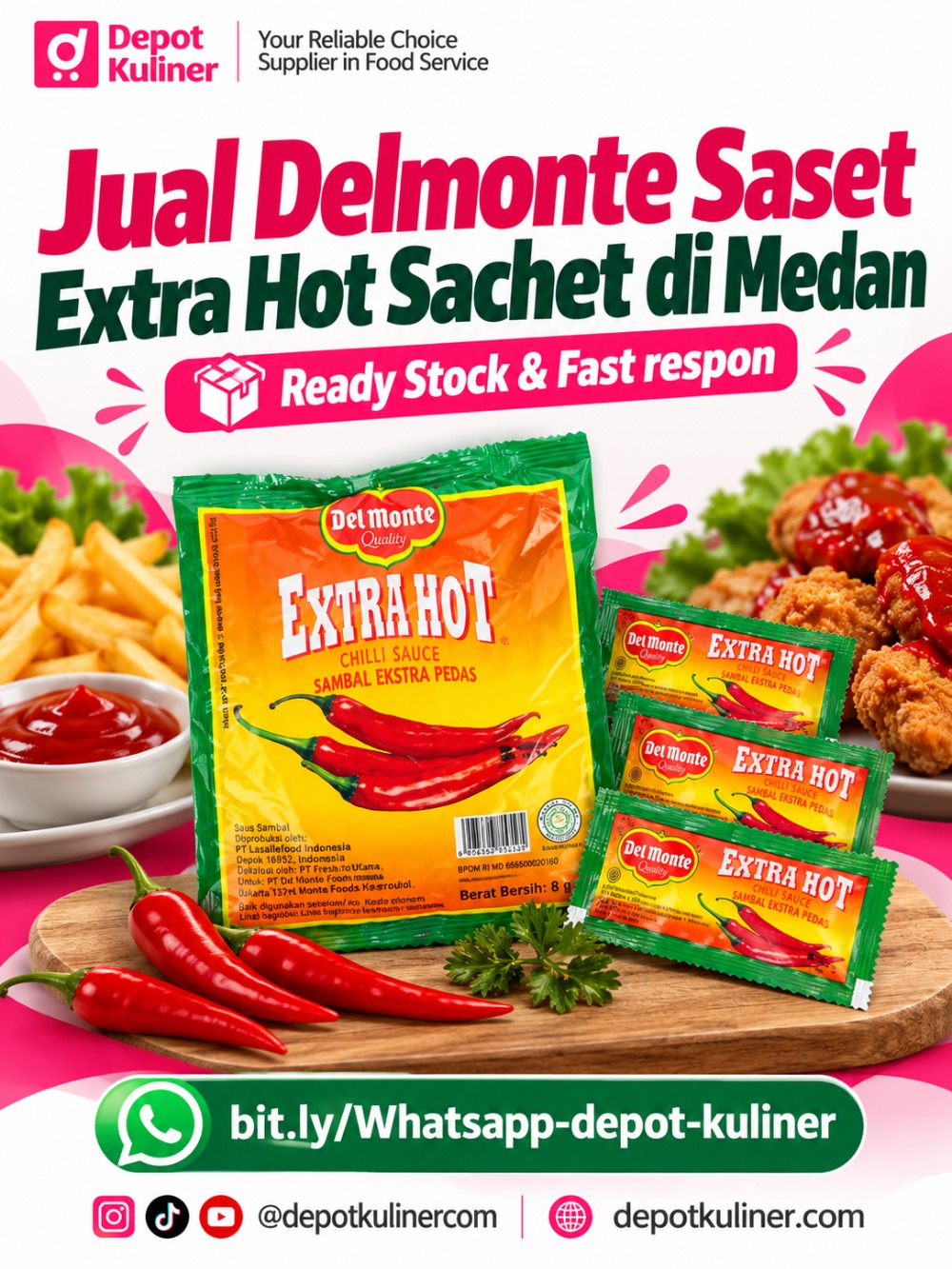 Jual Delmonte Saset Extra Hot Sachet di Medan Jual Delmonte Saset Extra Hot Sachet di Medan