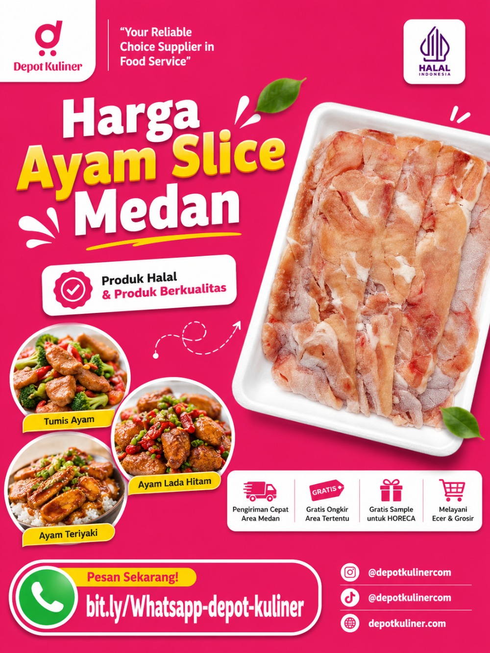 Harga Ayam Slice Medan Harga Ayam Slice Medan