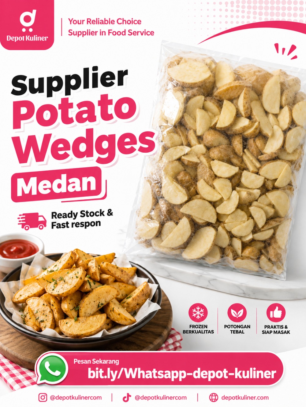 Supplier Potato Wedges Medan Supplier Potato Wedges Medan