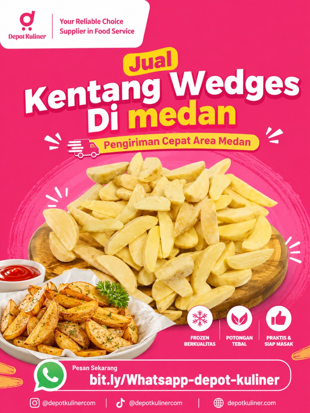 Jual Kentang Wedges Di medan Jual Kentang Wedges Di medan
