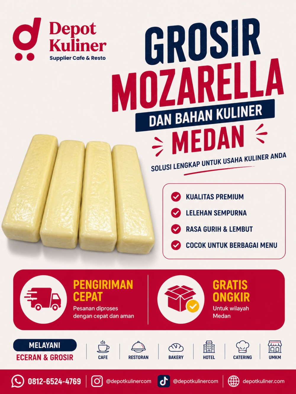 WA: 0812-6524-4769 Grosir Mozarella Dan Bahan Kuliner Medan WA: 0812-6524-4769 Grosir Mozarella Dan Bahan Kuliner Medan