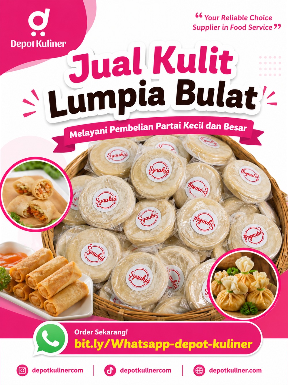 Jual Kulit Lumpia Bulat Jual Kulit Lumpia Bulat
