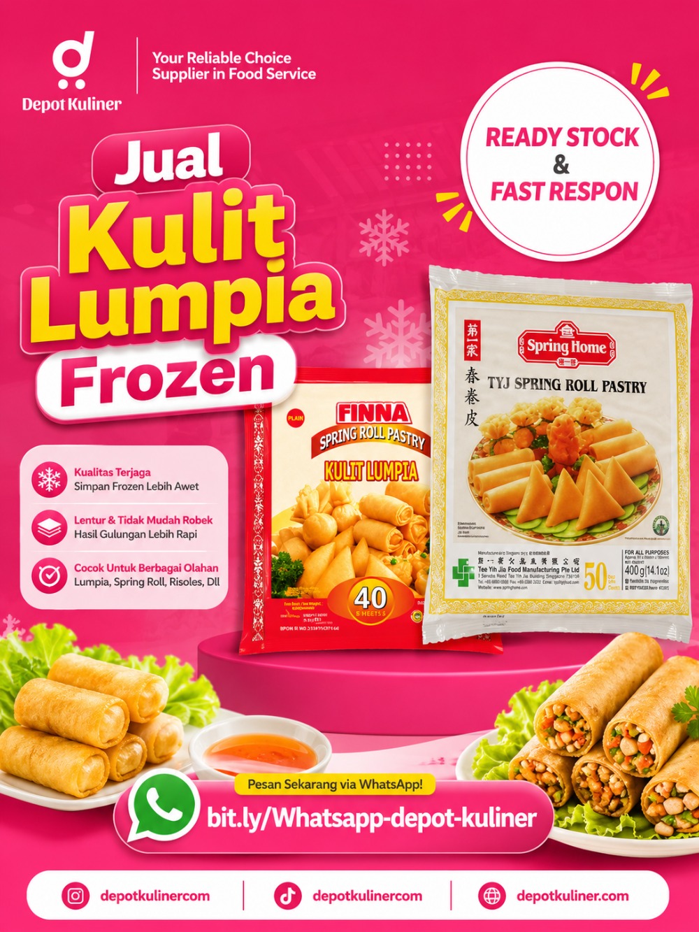 Jual Kulit Lumpia Frozen Jual Kulit Lumpia Frozen