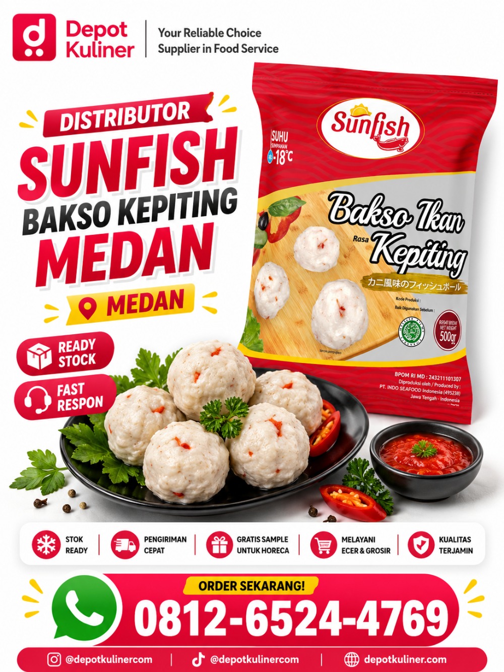 Distributor Sunfish Bakso Kepiting Medan Distributor Sunfish Bakso Kepiting Medan