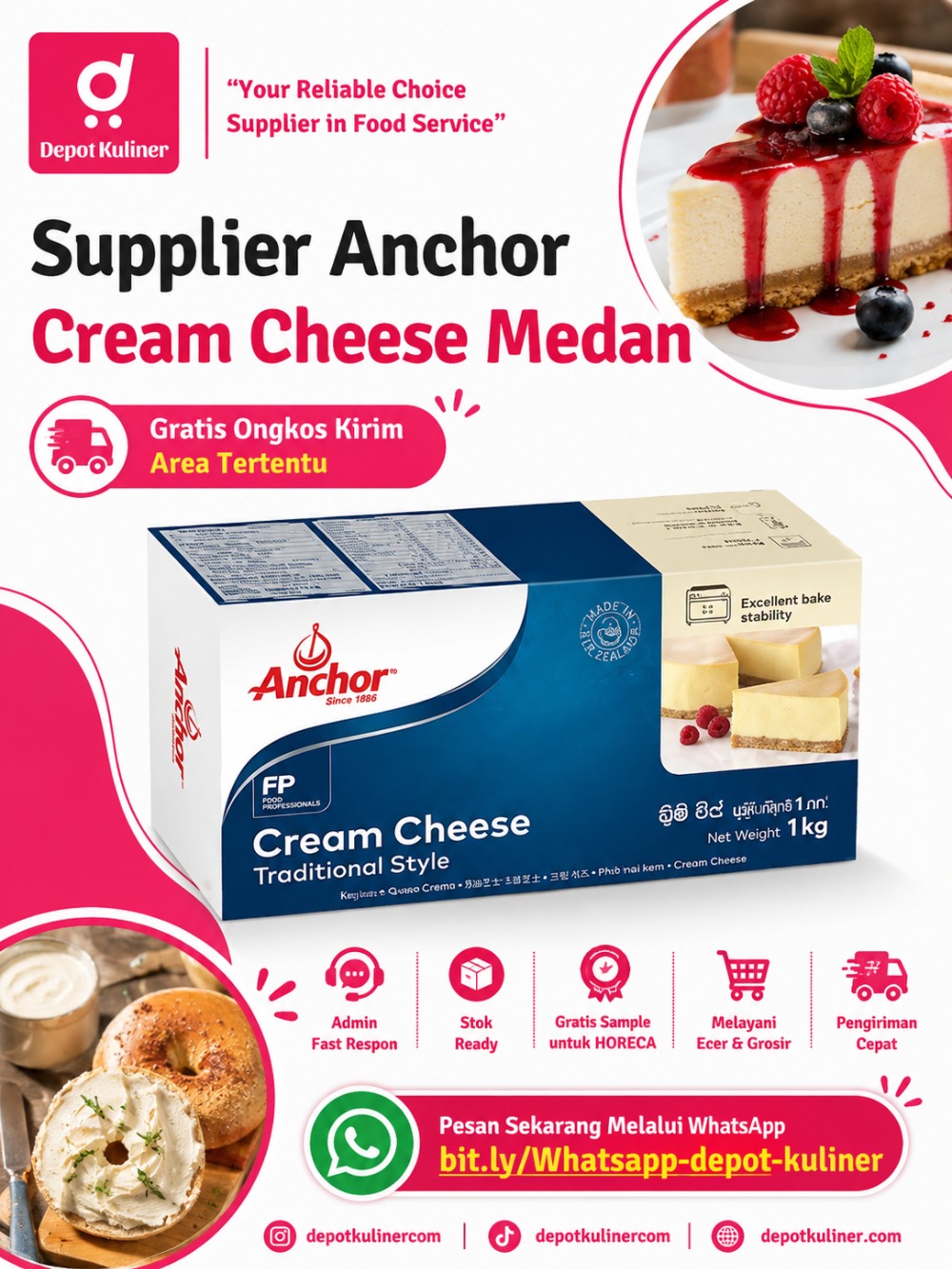 Supplier Anchor Cream Cheese Medan Supplier Anchor Cream Cheese Medan