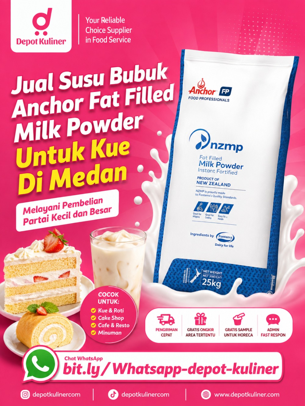 Jual Susu Bubuk Anchor Fat Filled Milk Powder Untuk Kue Di Medan Jual Susu Bubuk Anchor Fat Filled Milk Powder Untuk Kue Di Medan