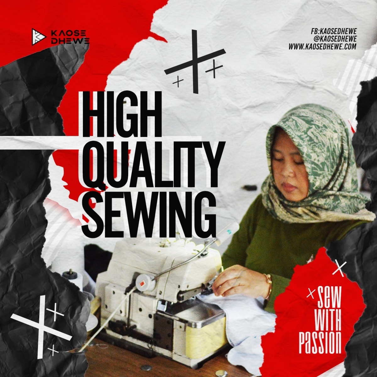 HIGH QUALITY SEWING KAOSEDHEWE HIGH QUALITY SEWING KAOSEDHEWE