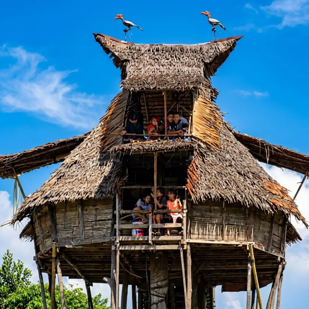 Rumah Adat Kalimantan Barat Rumah Baluk Rumah Adat Kalimantan Barat Rumah Baluk