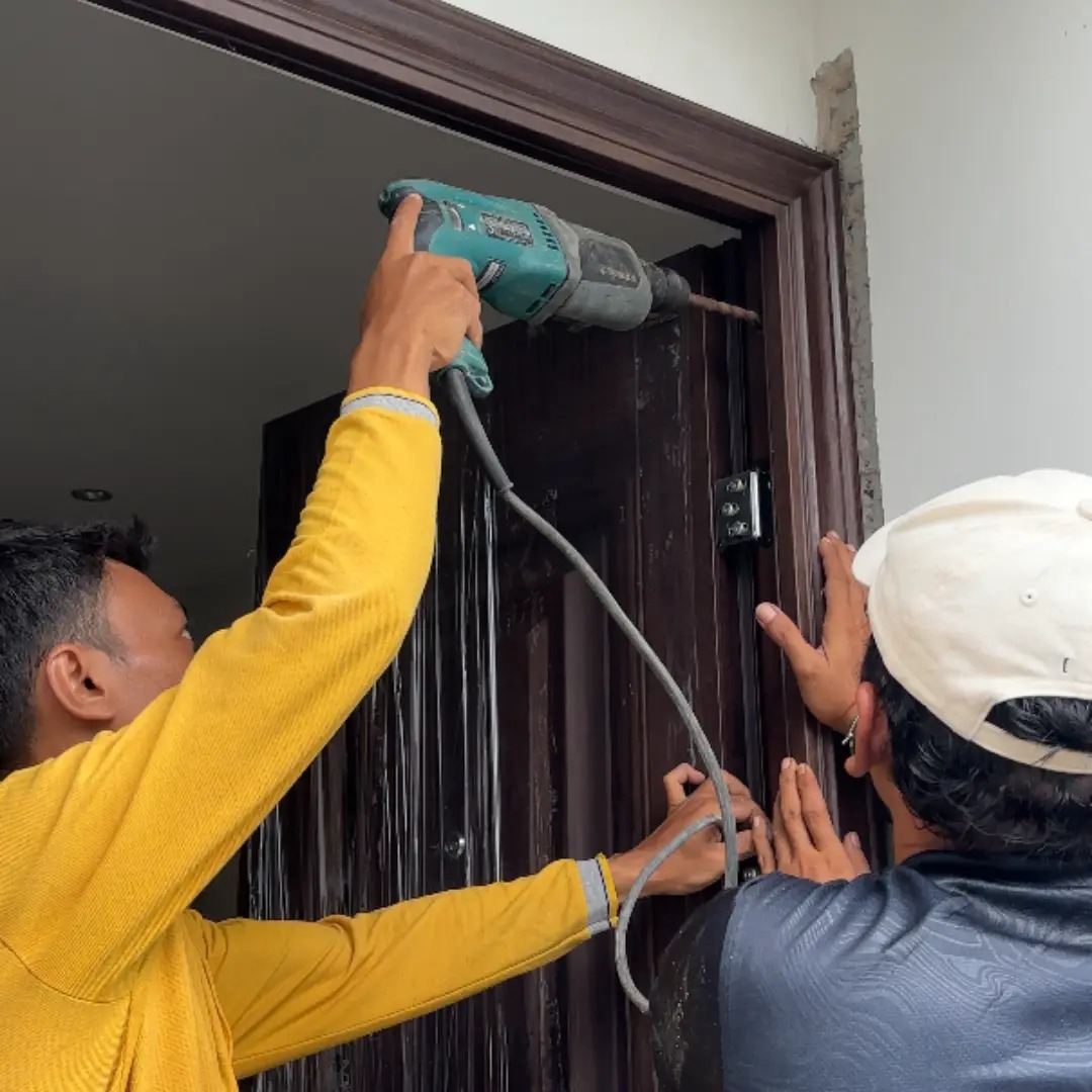 proses pemasangan pintu baja fortress proses pemasangan pintu baja fortress
