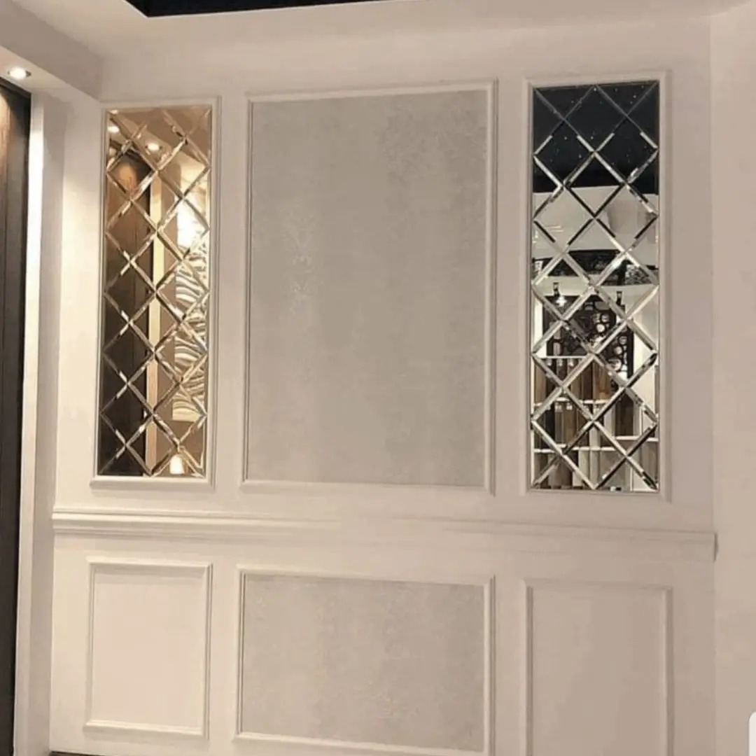Model Wall Moulding Kaca Bevel Dua Panel Samping Model Wall Moulding Kaca Bevel Dua Panel Samping