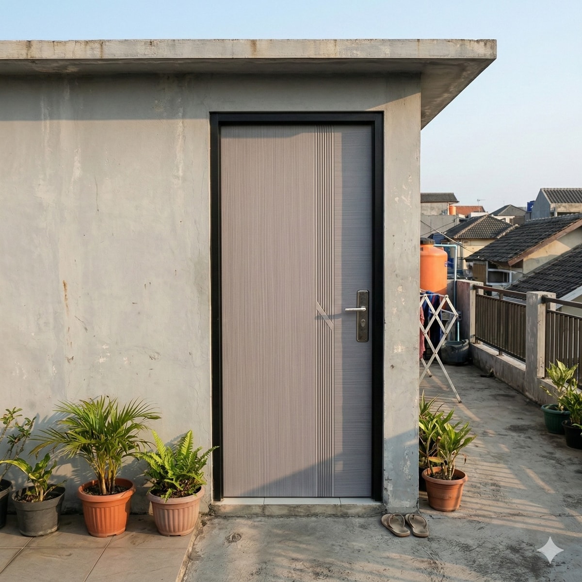 rooftop rumah dengan pintu baja fortress rooftop rumah dengan pintu baja fortress