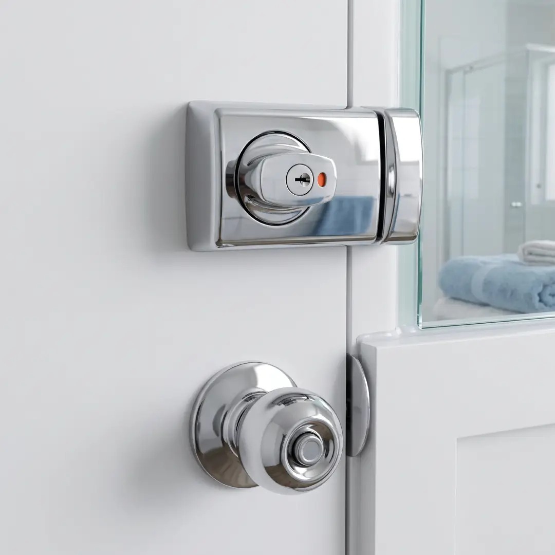 Slot Pintu Kamar Mandi Modern Model Knob Putar Slot Pintu Kamar Mandi Modern Model Knob Putar