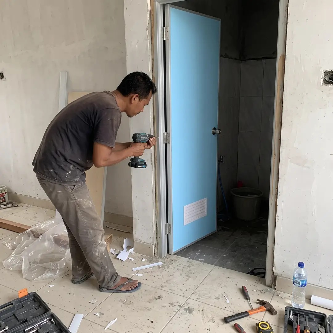 cara pasang pintu kamar mandi plastik pvc cara pasang pintu kamar mandi plastik pvc