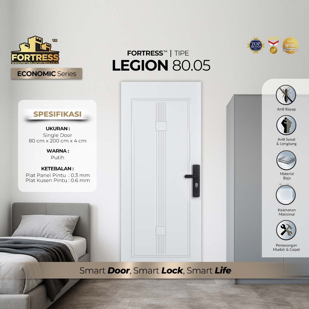 pintu minimalis ringan fortress tipe legion 80.05 putih pintu minimalis ringan fortress tipe legion 80.05 putih