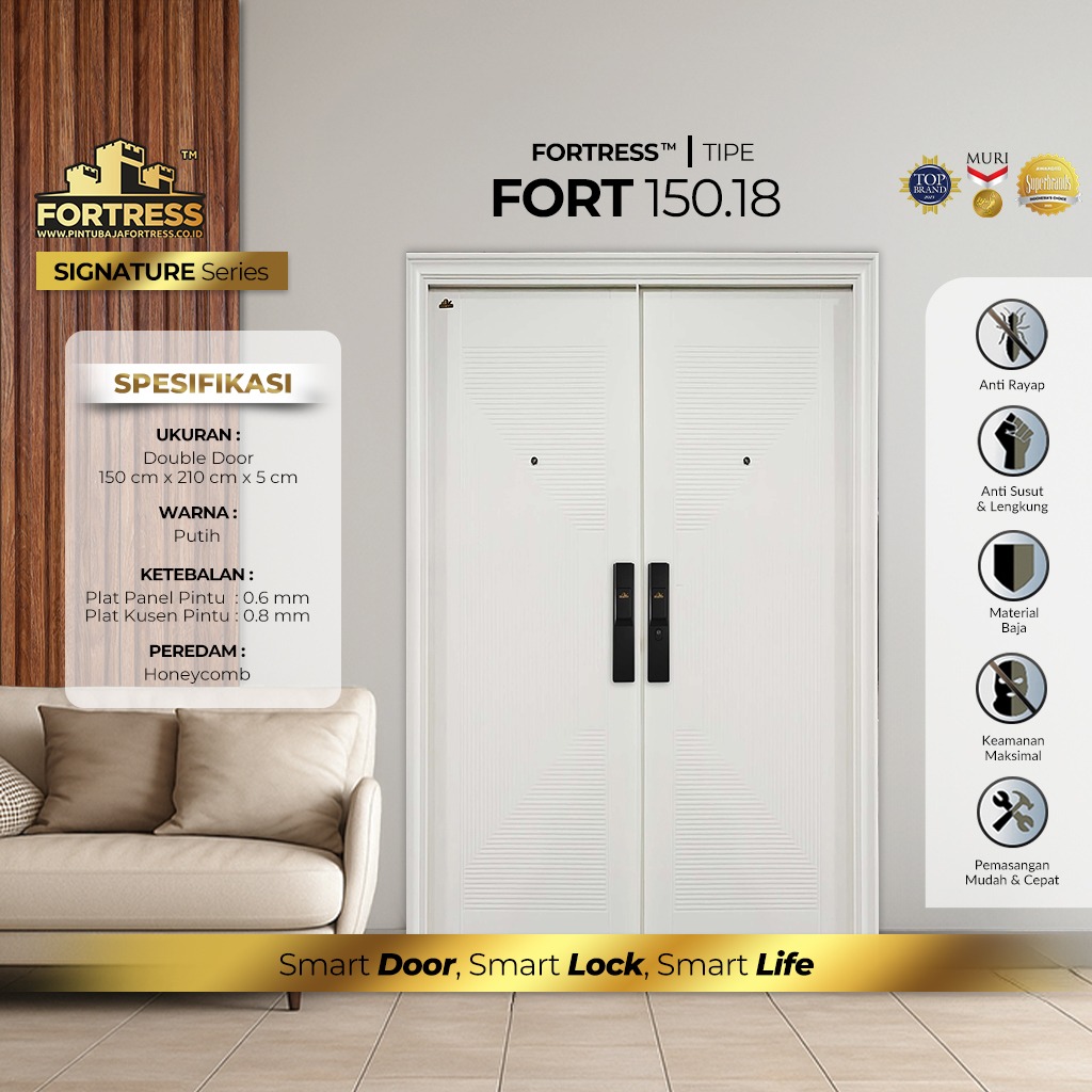 Pintu Baja FORTRESS Tipe FORT 150.18 WHITE Pintu Baja FORTRESS Tipe FORT 150.18 WHITE