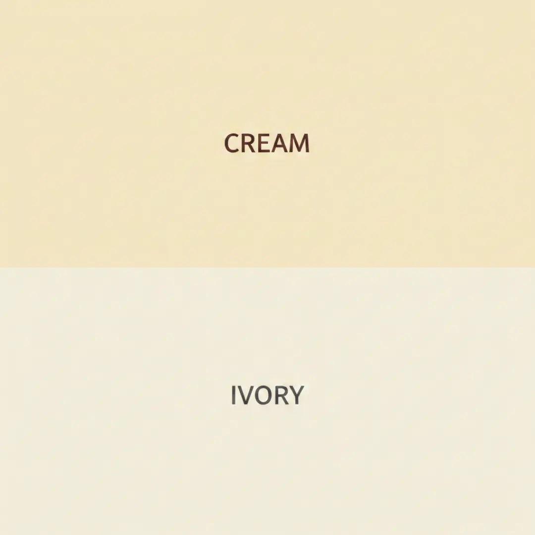 perbedaan warna cream dan ivory perbedaan warna cream dan ivory