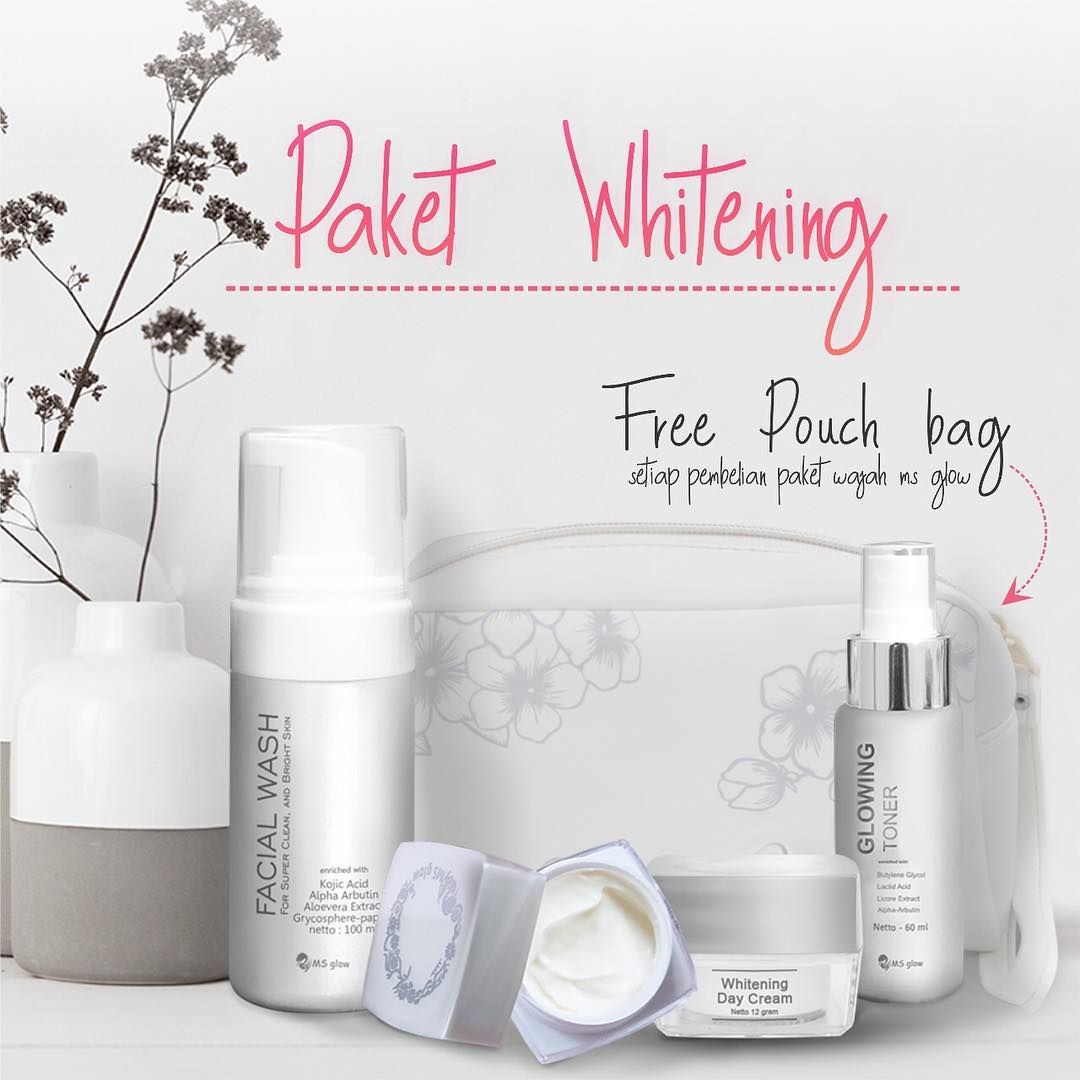 Ms Glow Whitening Series: Khasiat, Manfaat & Cara Pakai Ms Glow Whitening Series: Khasiat, Manfaat & Cara Pakai