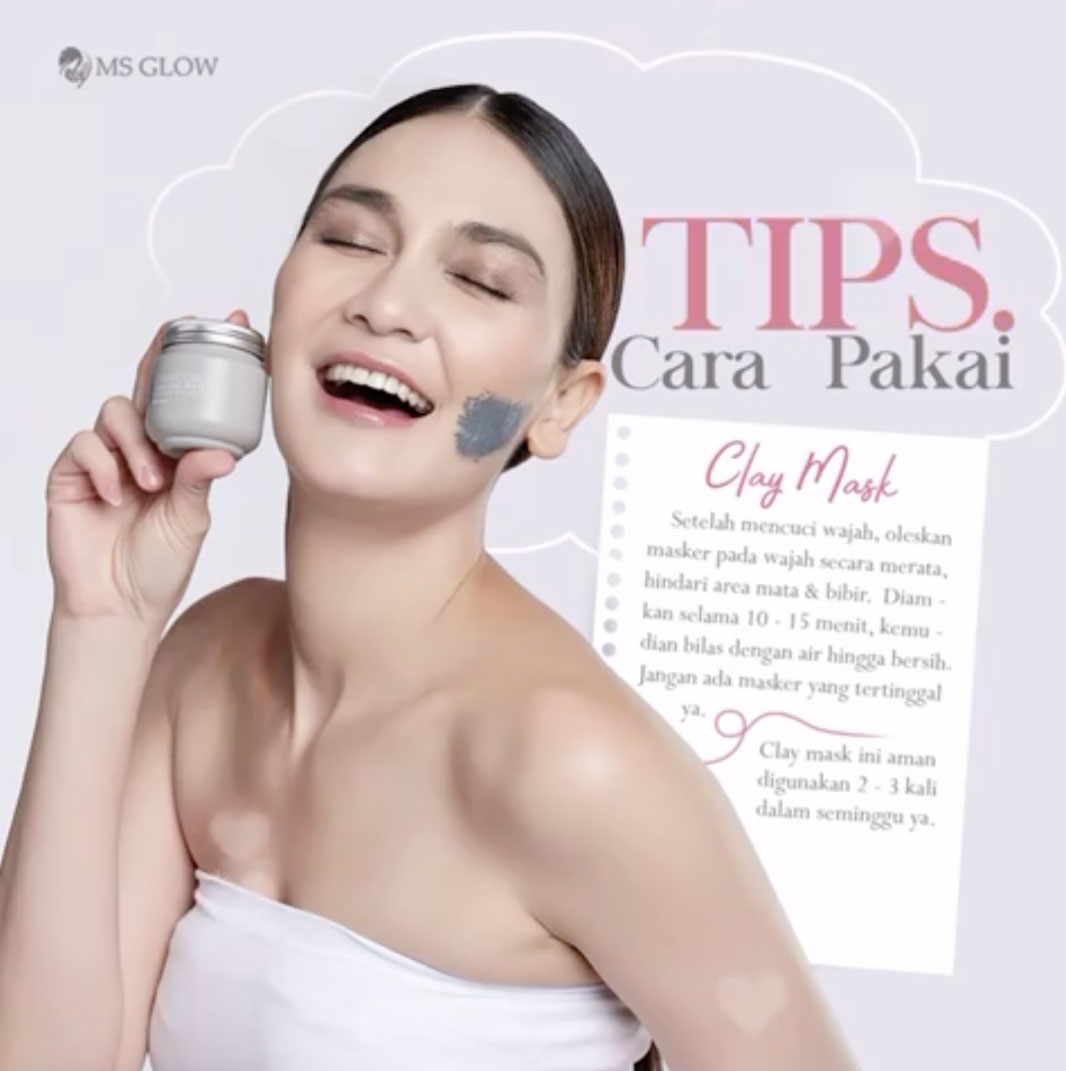 MS Glow Clay Mask: Cara Pakai Masker MS Glow (Charcoal & Green Tea) MS Glow Clay Mask: Cara Pakai Masker MS Glow (Charcoal & Green Tea)