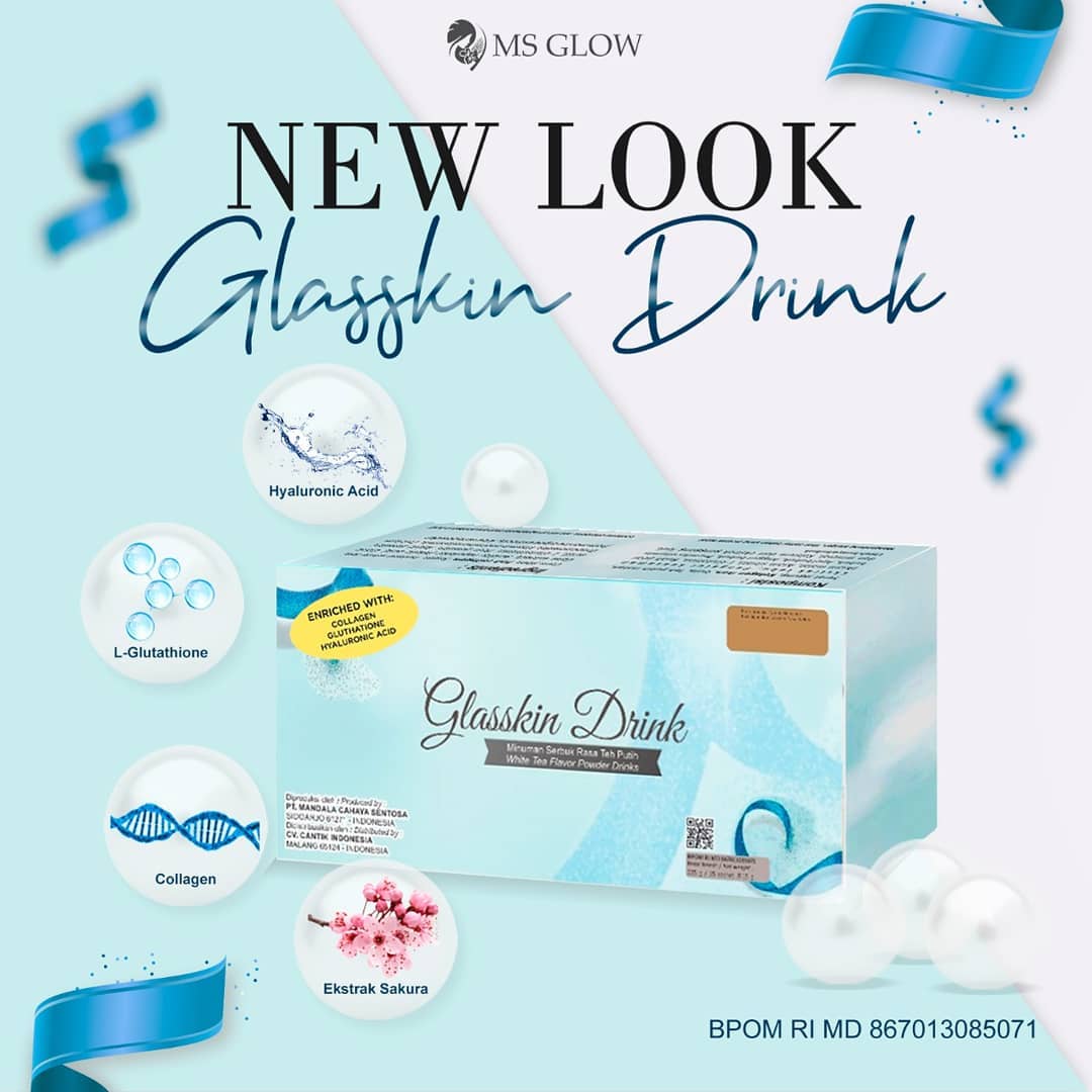 Glass Skin Drink MS Glow - Kemasan Terbaru Beauty Drink Glass Skin Drink MS Glow - Kemasan Terbaru Beauty Drink