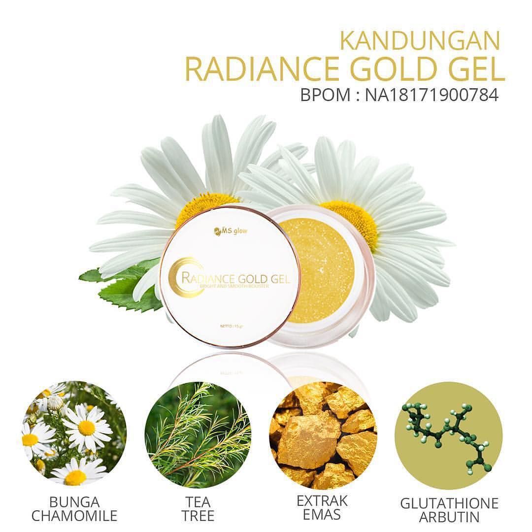 Update !! Kandungan Radiance Gold Gel Ms Glow 100% Original Update !! Kandungan Radiance Gold Gel Ms Glow 100% Original
