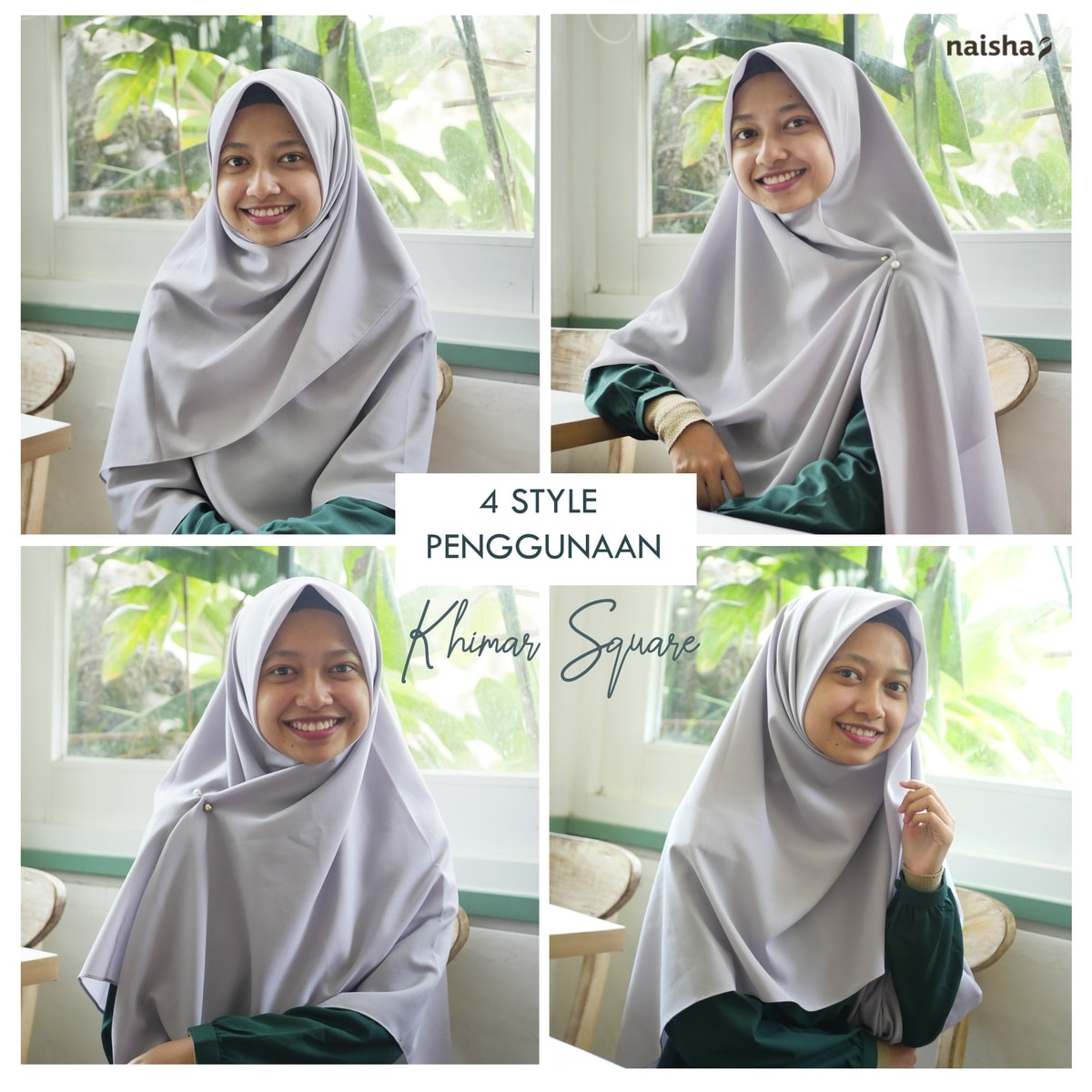 Tutorial Jilbab Segiempat Mudah dan Cepat Tutorial Jilbab Segiempat Mudah dan Cepat