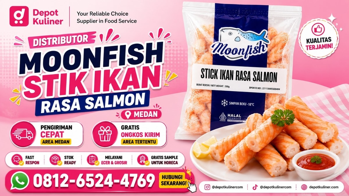 READY STOCK, WA: 0812-6524-4769, Distributor Moonfish Stik Ikan Rasa Salmon Medan READY STOCK, WA: 0812-6524-4769, Distributor Moonfish Stik Ikan Rasa Salmon Medan