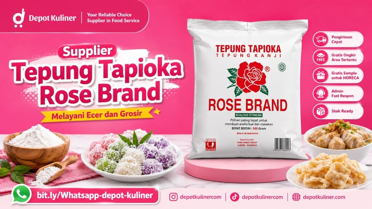 TERMURAH, WA: 0812-6524-4769, Supplier Tepung Tapioka Rose Brand TERMURAH, WA: 0812-6524-4769, Supplier Tepung Tapioka Rose Brand