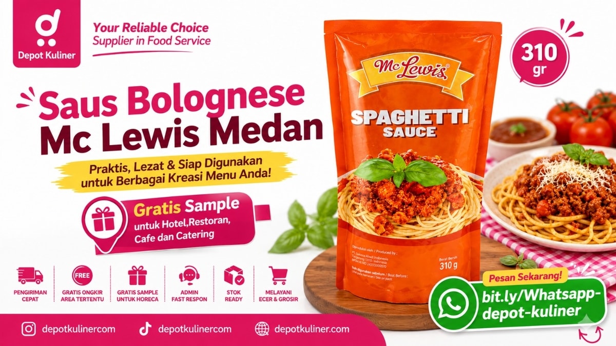 SIAP KIRIM HARI INI, WA: 0812-6524-4769, Saus Bolognese Mc Lewis Medan SIAP KIRIM HARI INI, WA: 0812-6524-4769, Saus Bolognese Mc Lewis Medan