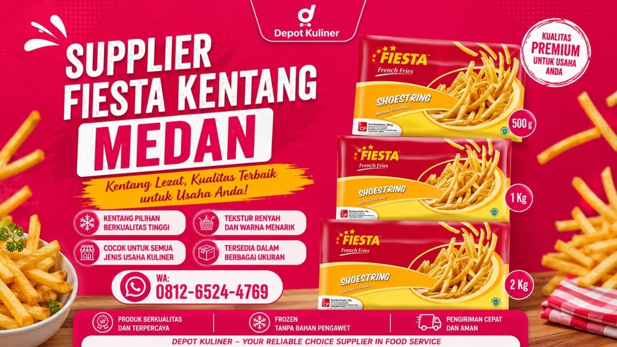 Supplier Fiesta Kentang Medan – Stok Lengkap Kentang Beku untuk Usaha Kuliner Supplier Fiesta Kentang Medan – Stok Lengkap Kentang Beku untuk Usaha Kuliner