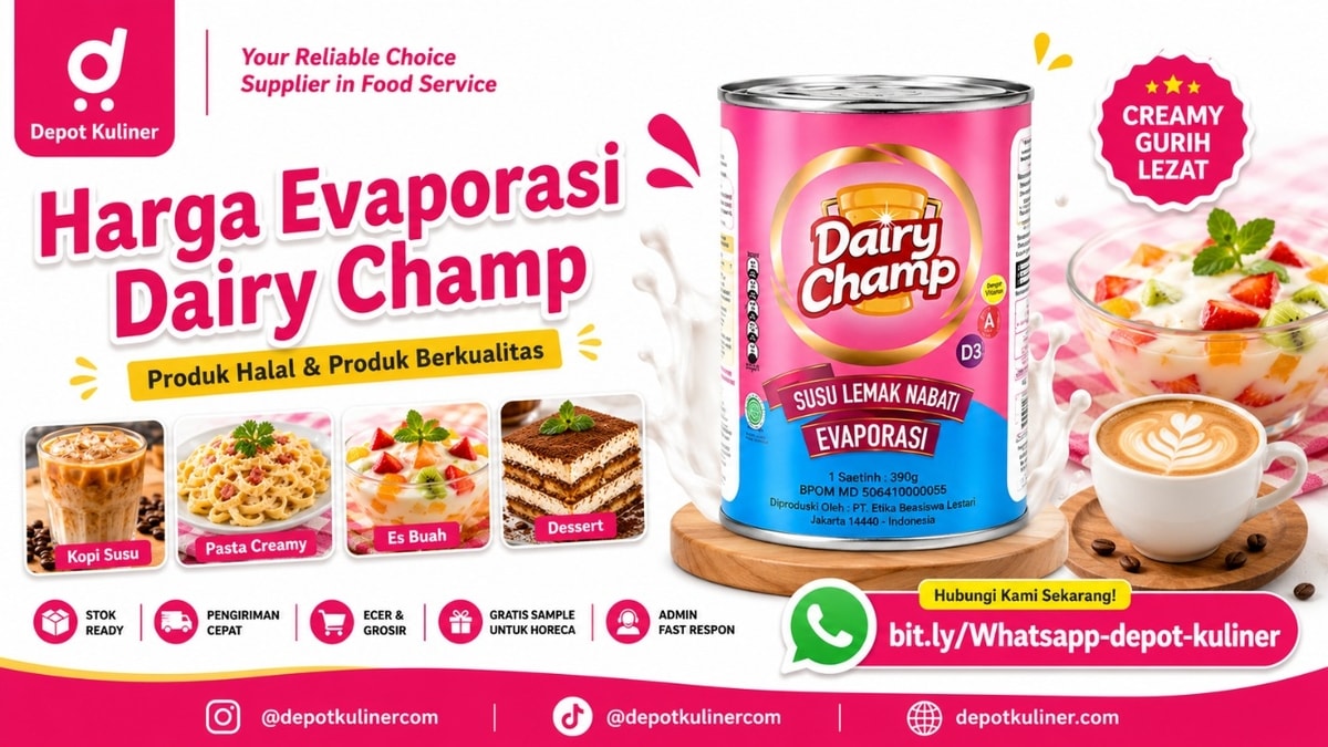 PRODUK TERLENGKAP, WA: 0812-6524-4769, Harga Evaporasi Dairy Champ PRODUK TERLENGKAP, WA: 0812-6524-4769, Harga Evaporasi Dairy Champ