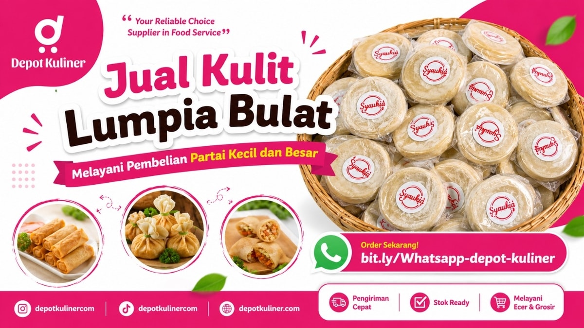 BEST SELLER, WA: 0812-6524-4769, Jual Kulit Lumpia Bulat BEST SELLER, WA: 0812-6524-4769, Jual Kulit Lumpia Bulat