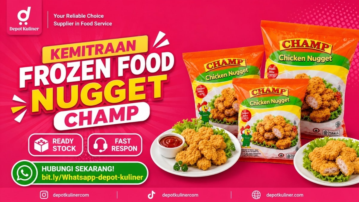 HARGA BERSAING, WA: 0812-6524-4769, Kemitraan Frozen Food Nugget Champ HARGA BERSAING, WA: 0812-6524-4769, Kemitraan Frozen Food Nugget Champ
