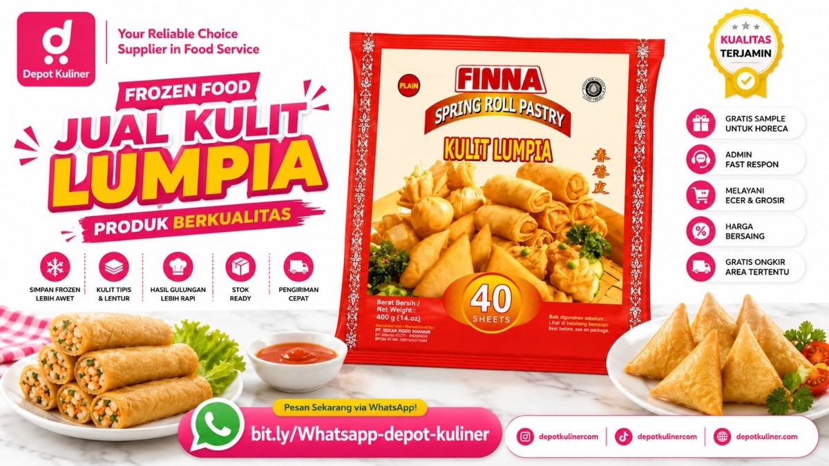 PRODUK TERLENGKAP, WA: 0812-6524-4769, Frozen Food Jual Kulit Lumpia PRODUK TERLENGKAP, WA: 0812-6524-4769, Frozen Food Jual Kulit Lumpia