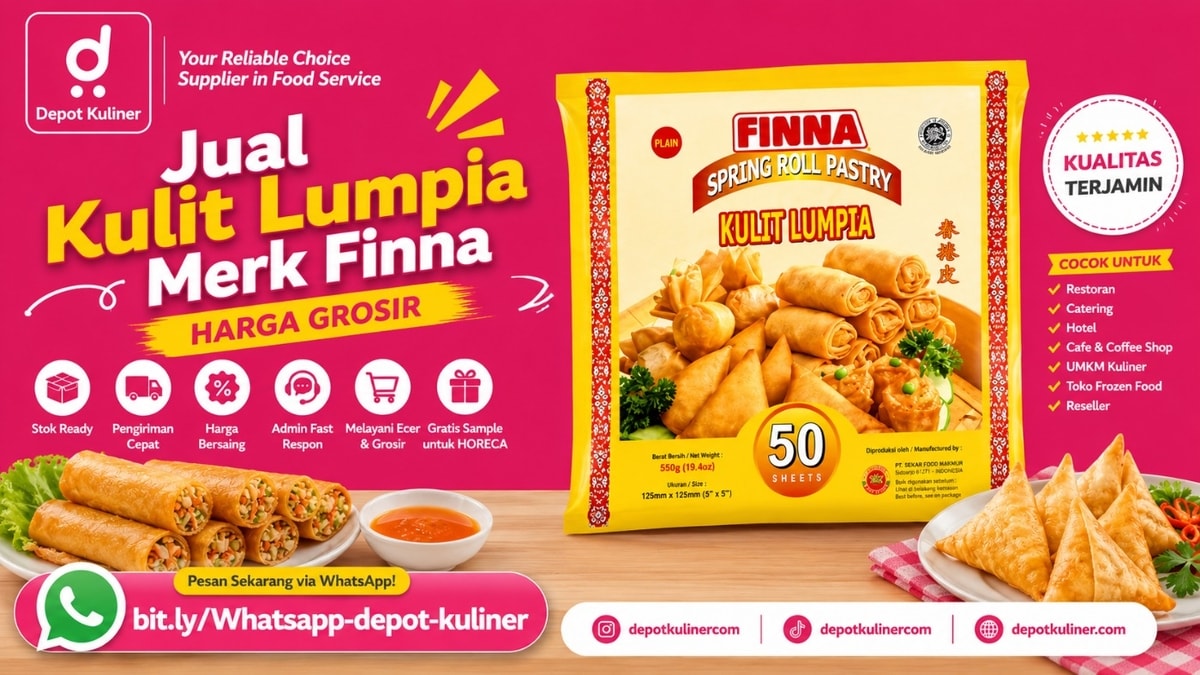 READY STOCK, WA: 0812-6524-4769, Jual Kulit Lumpia Merk Finna READY STOCK, WA: 0812-6524-4769, Jual Kulit Lumpia Merk Finna