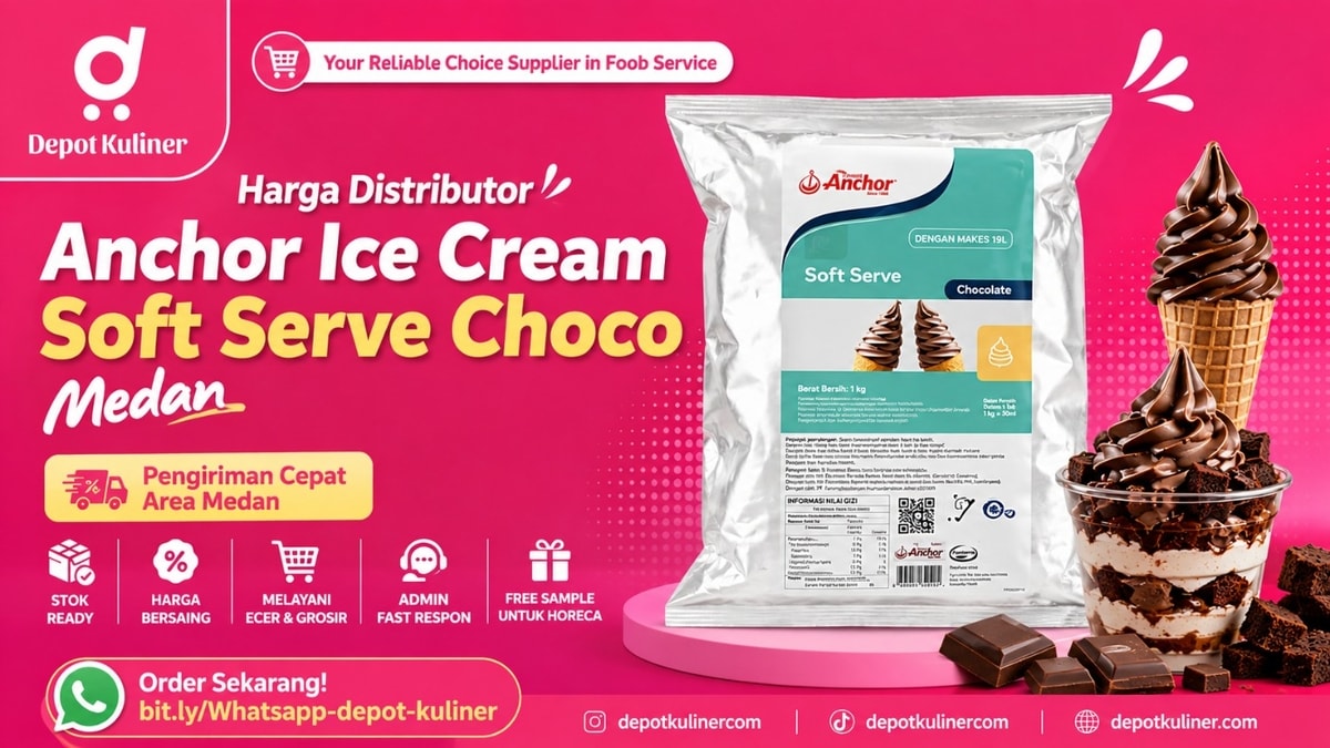 MELAYANI PAKET BESAR & KECIL, WA: 0812-6524-4769, Harga Distributor Anchor Ice Cream Soft Serve Choco Medan MELAYANI PAKET BESAR & KECIL, WA: 0812-6524-4769, Harga Distributor Anchor Ice Cream Soft Serve Choco Medan