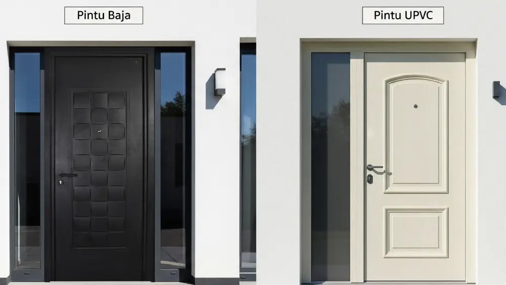Perbandingan Pintu Baja vs UPVC, Mana Lebih Recommended?