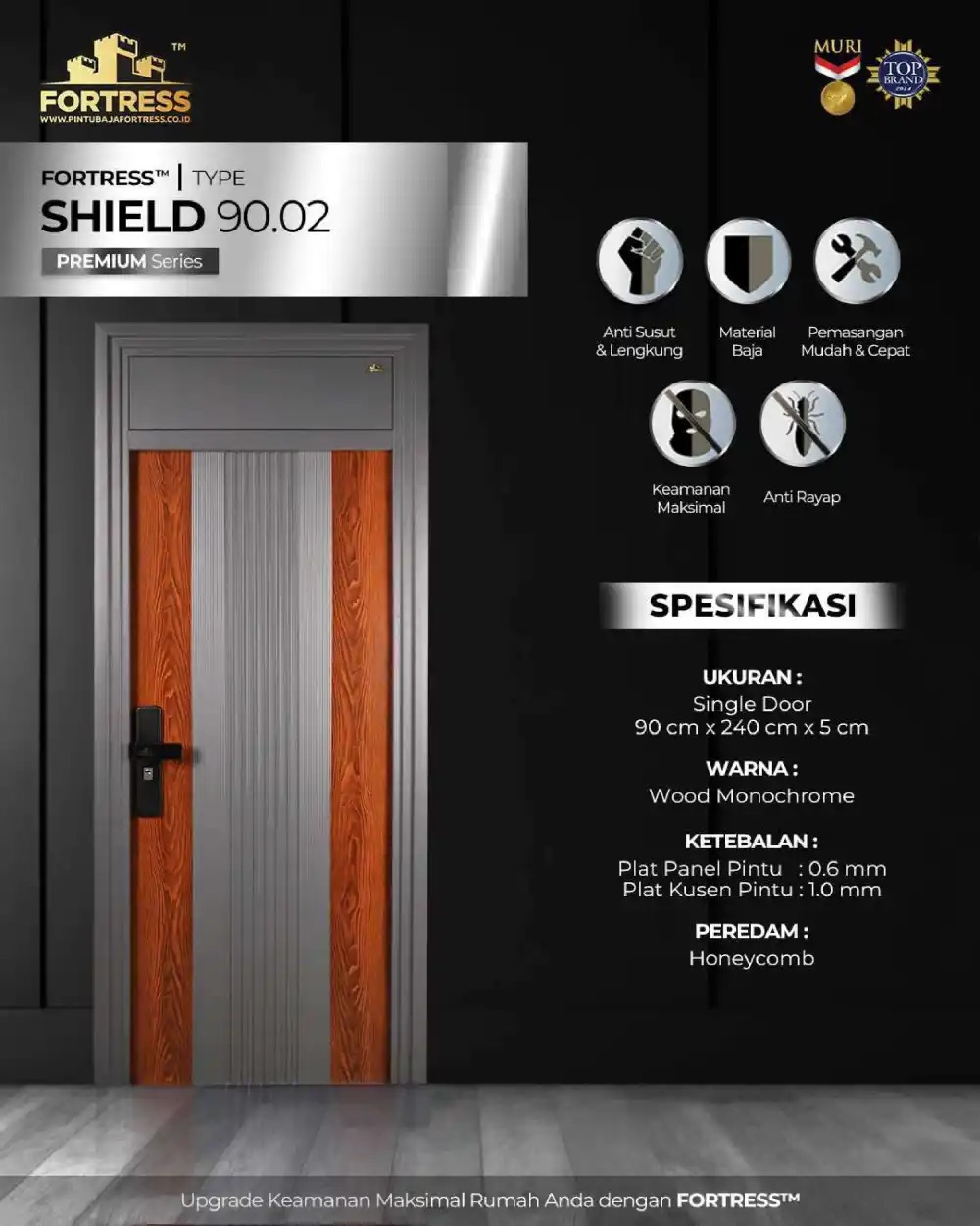 Pintu Baja Fortress Shield 90.02