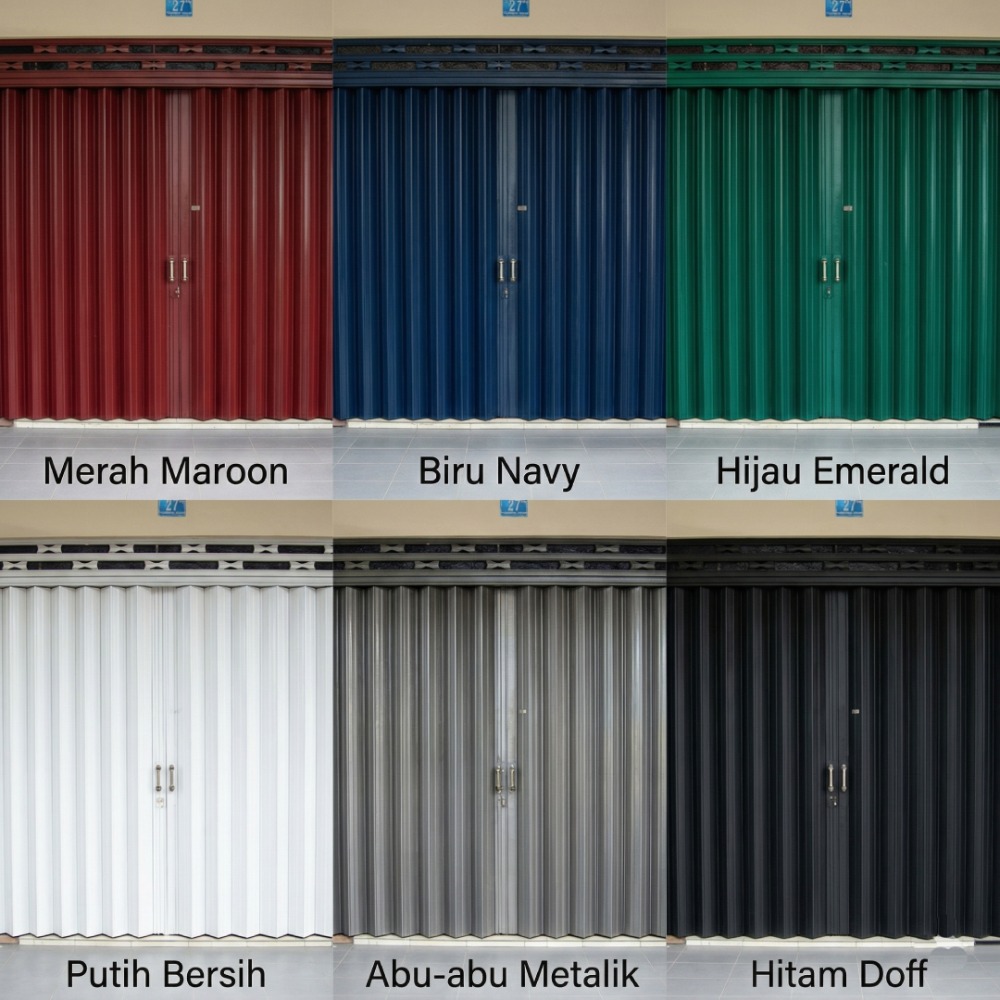 warna cat pintu harmonika terbaru