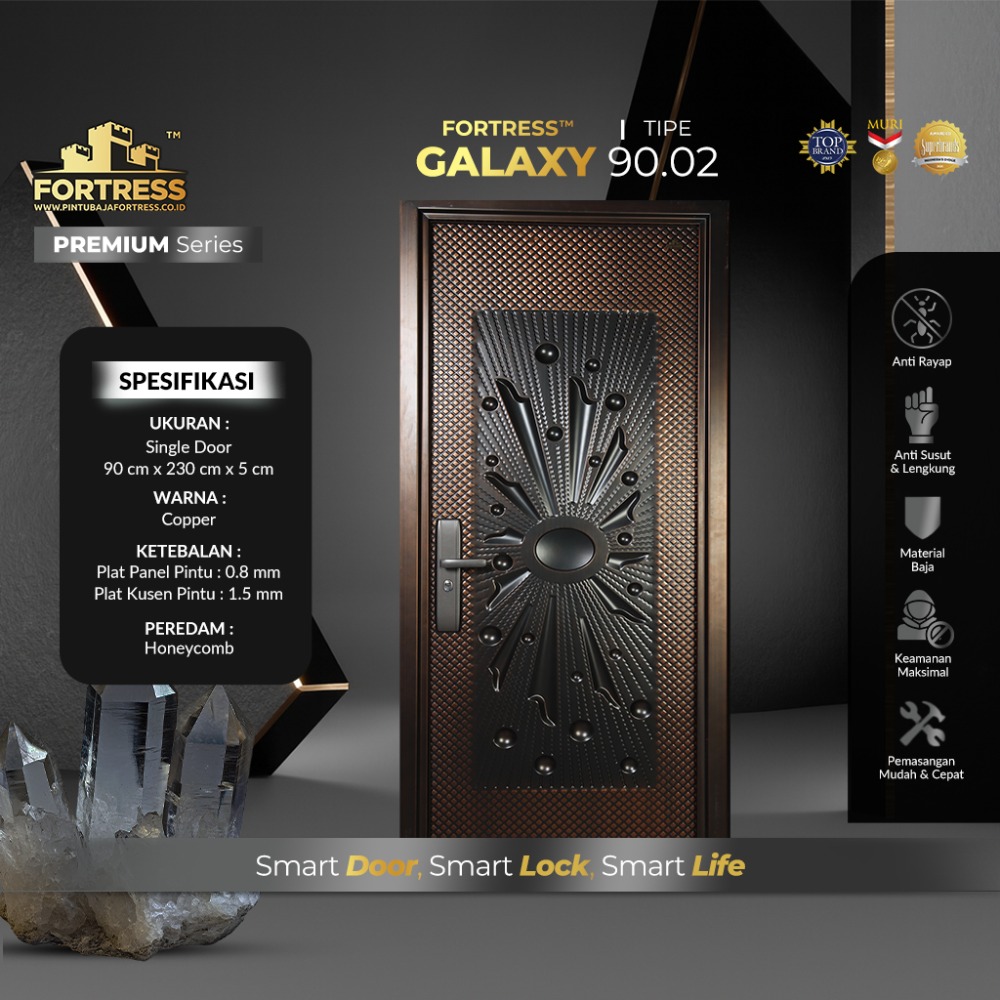 pintu baja fortress 1 pintu tipe GALAXY 90.02
