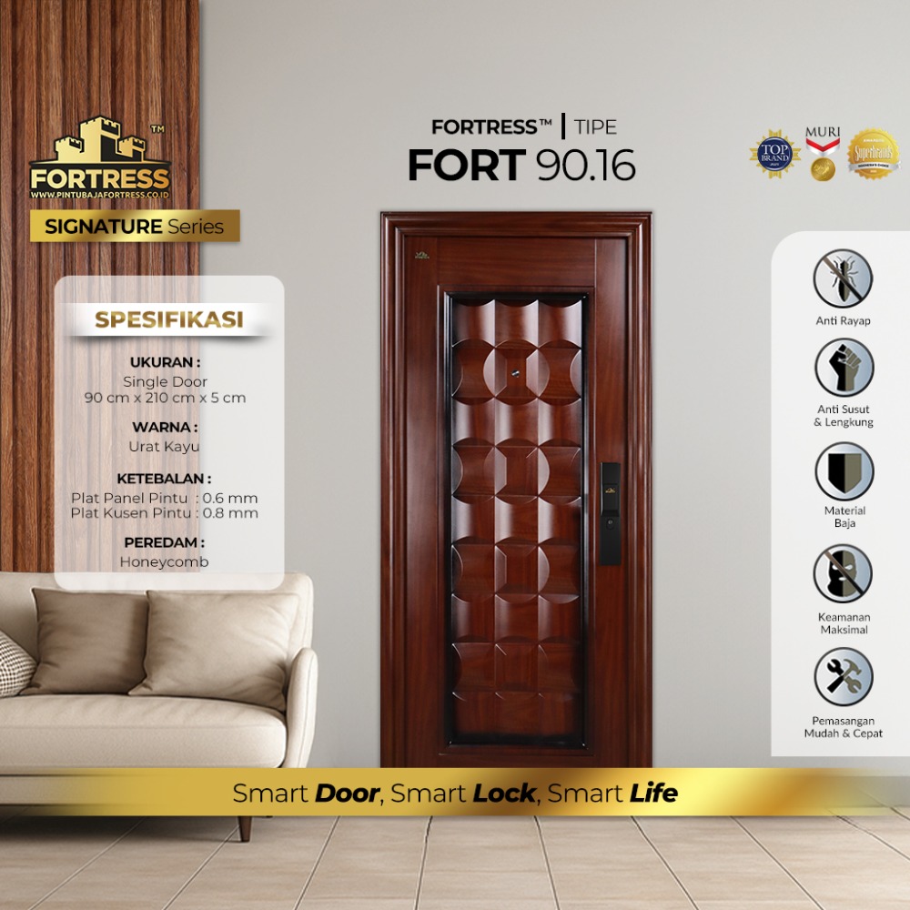 pintu baja fortress 1 pintu tipe FORT 90.16