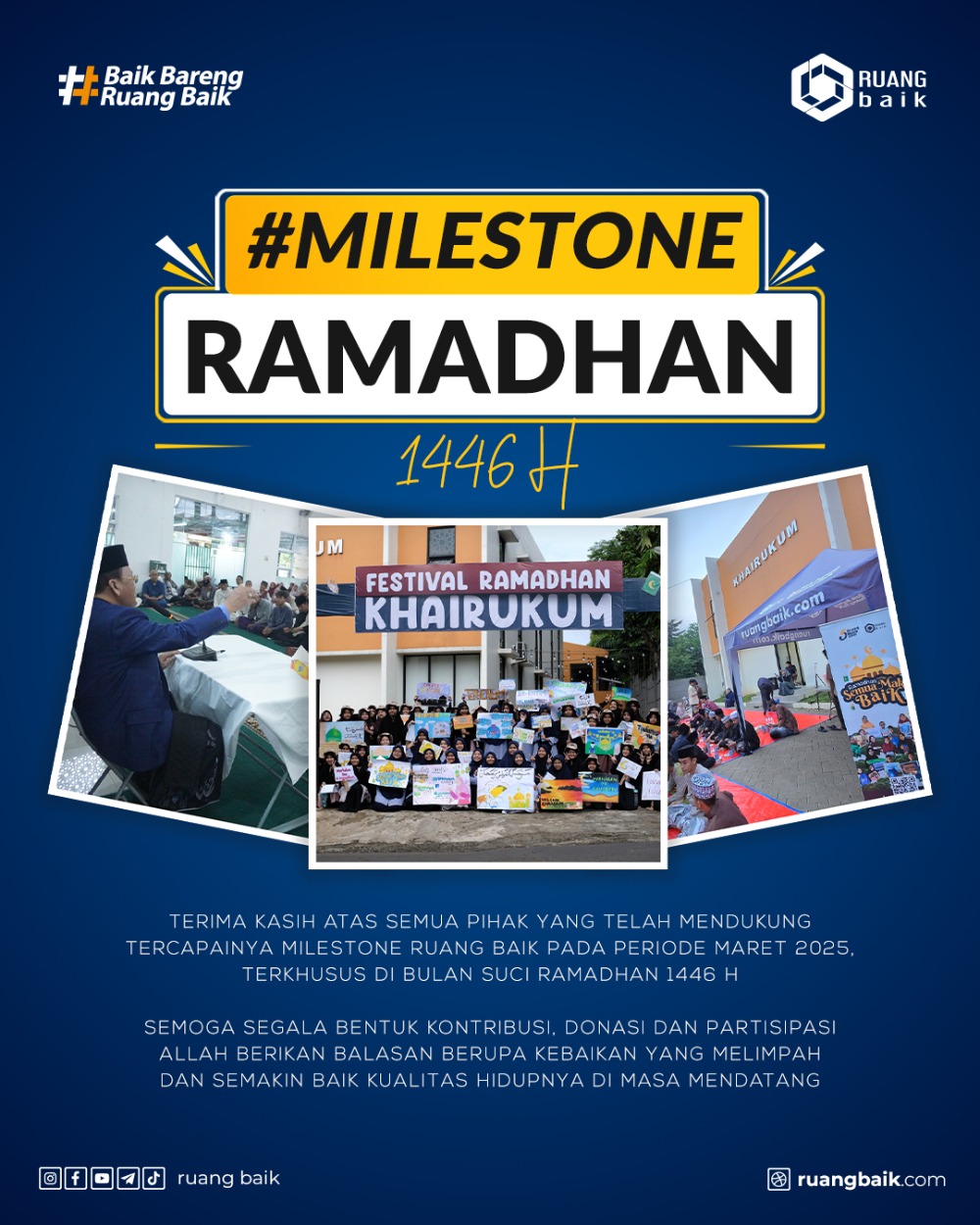 Milestone Ramadhan 1446 H; Highlight Capaian Kegiatan Dan Pelayanan di Bulan Ramadhan