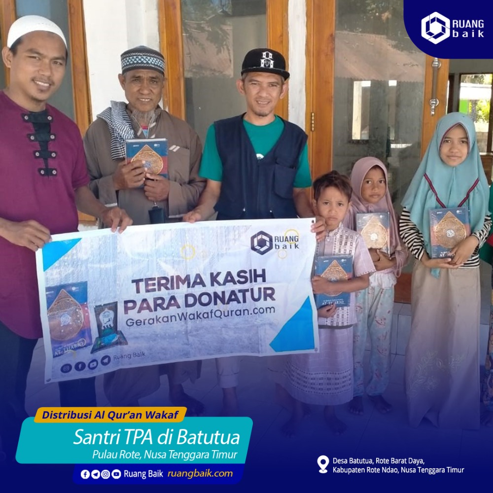 Penyaluran Al Quran dengan pengiriman langsung, ke Pulau Rote, Nusa Tenggara Timur