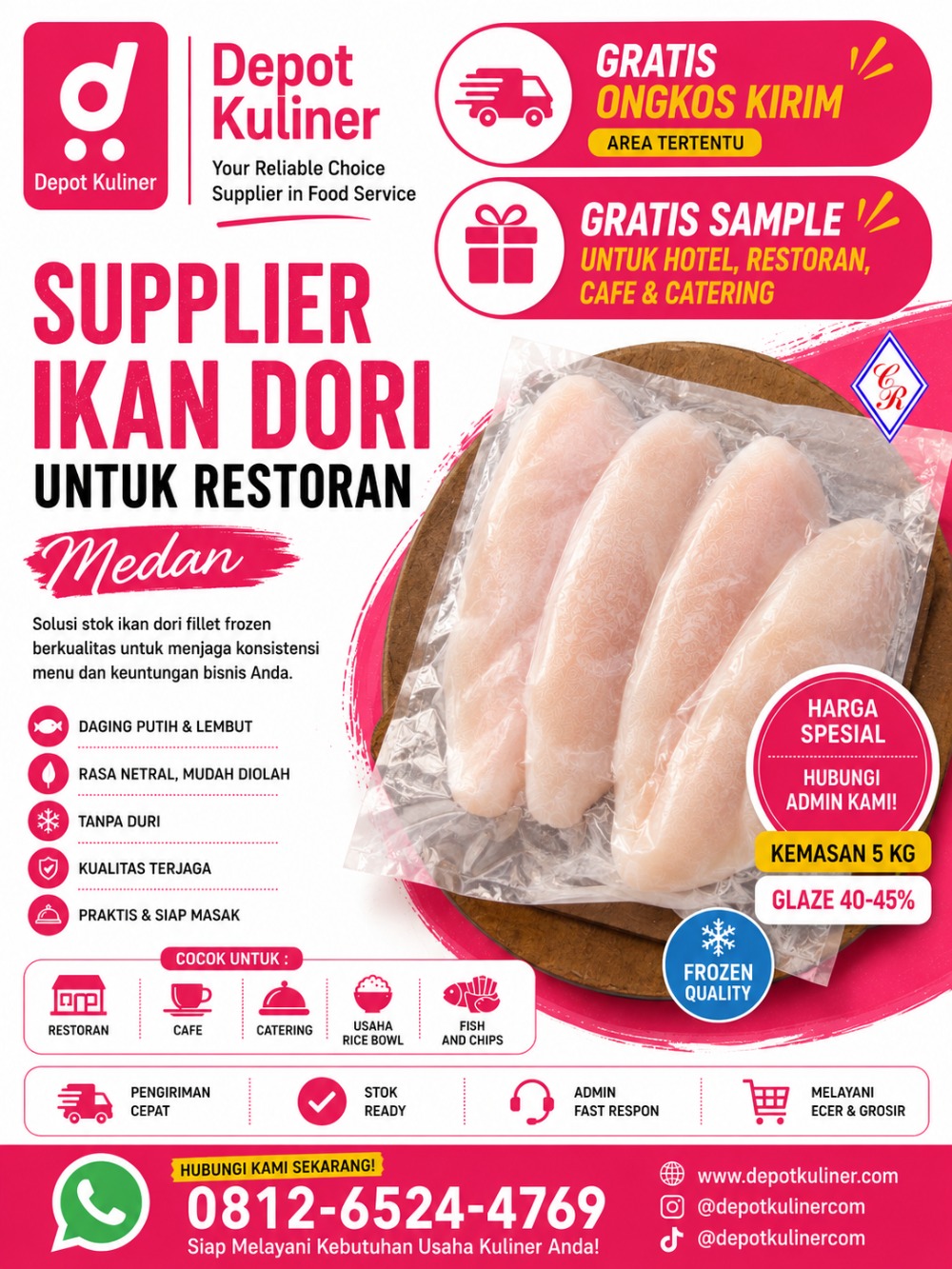 Supplier Ikan Dori Untuk Restoran Medan