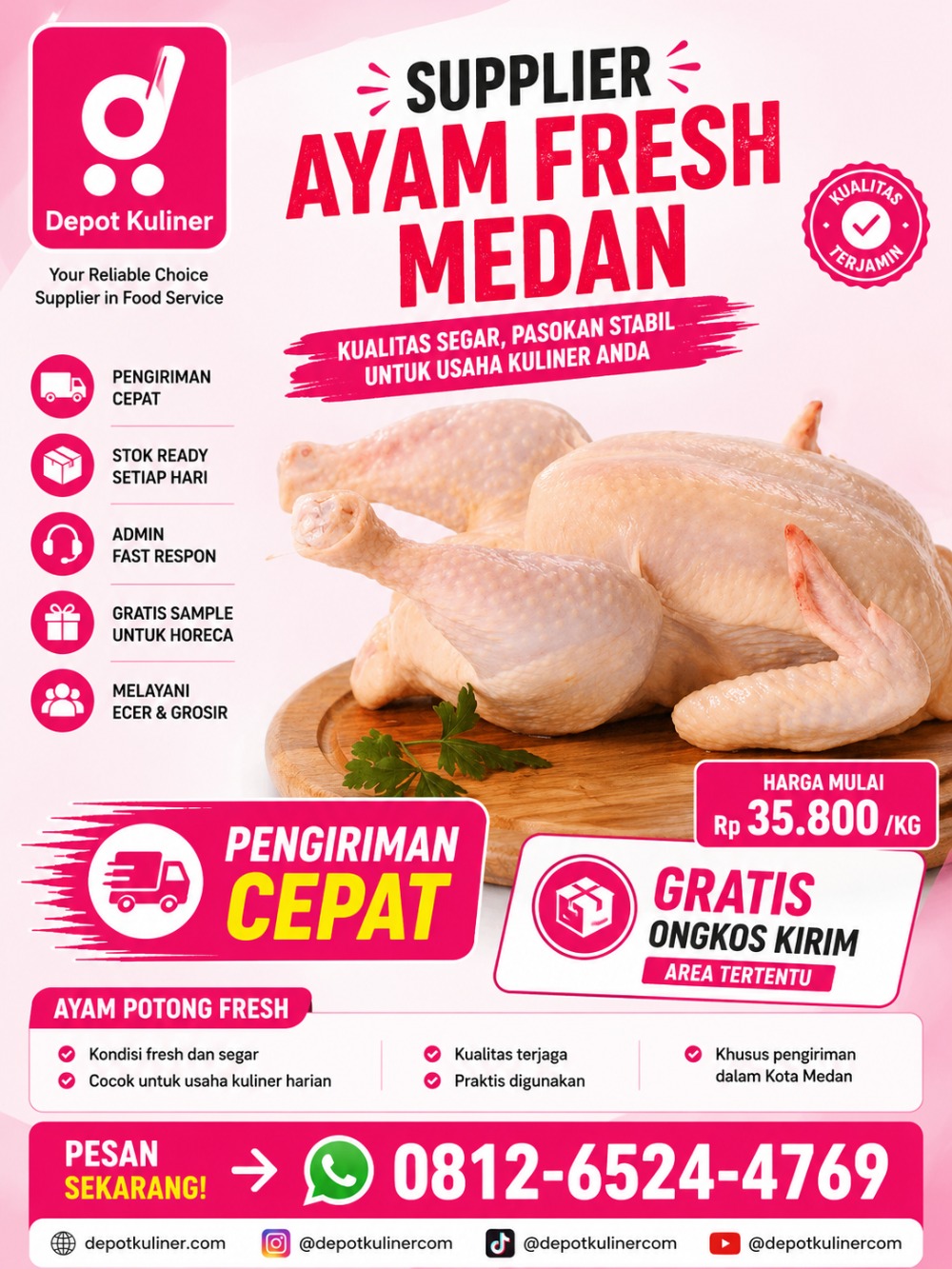 Supplier Ayam Fresh Medan