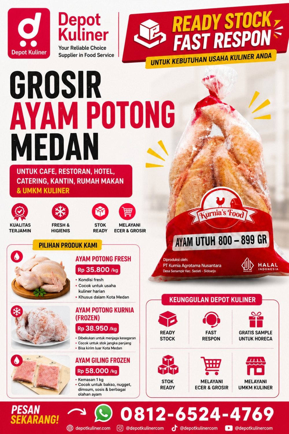 Grosir Ayam Potong Medan